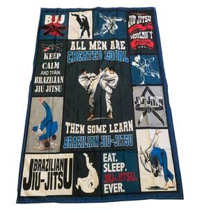Brazilian Jiu Jitsu All Men Are Created Equal Then Some Learn Jiu Jitsu Sz 60x40